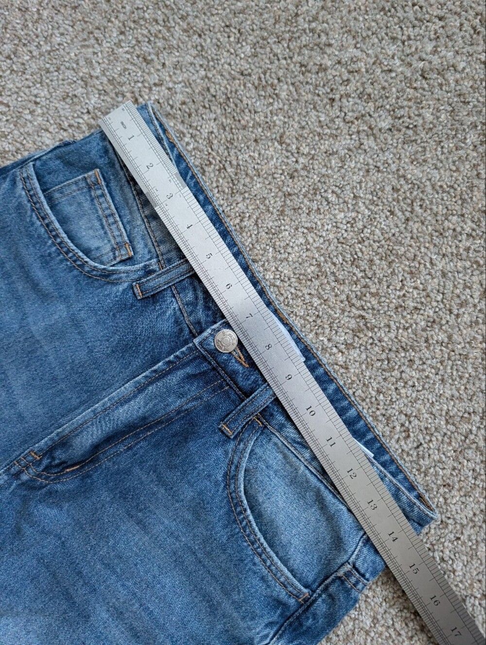 Vervet Simple Society Womens Blue Distressed High RIse Wide Leg Jeans Size 26 - Picture 6 of 10